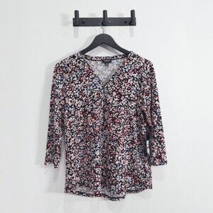 Jones New York Moss Crepe 3/4-Sleeve Top Size XS